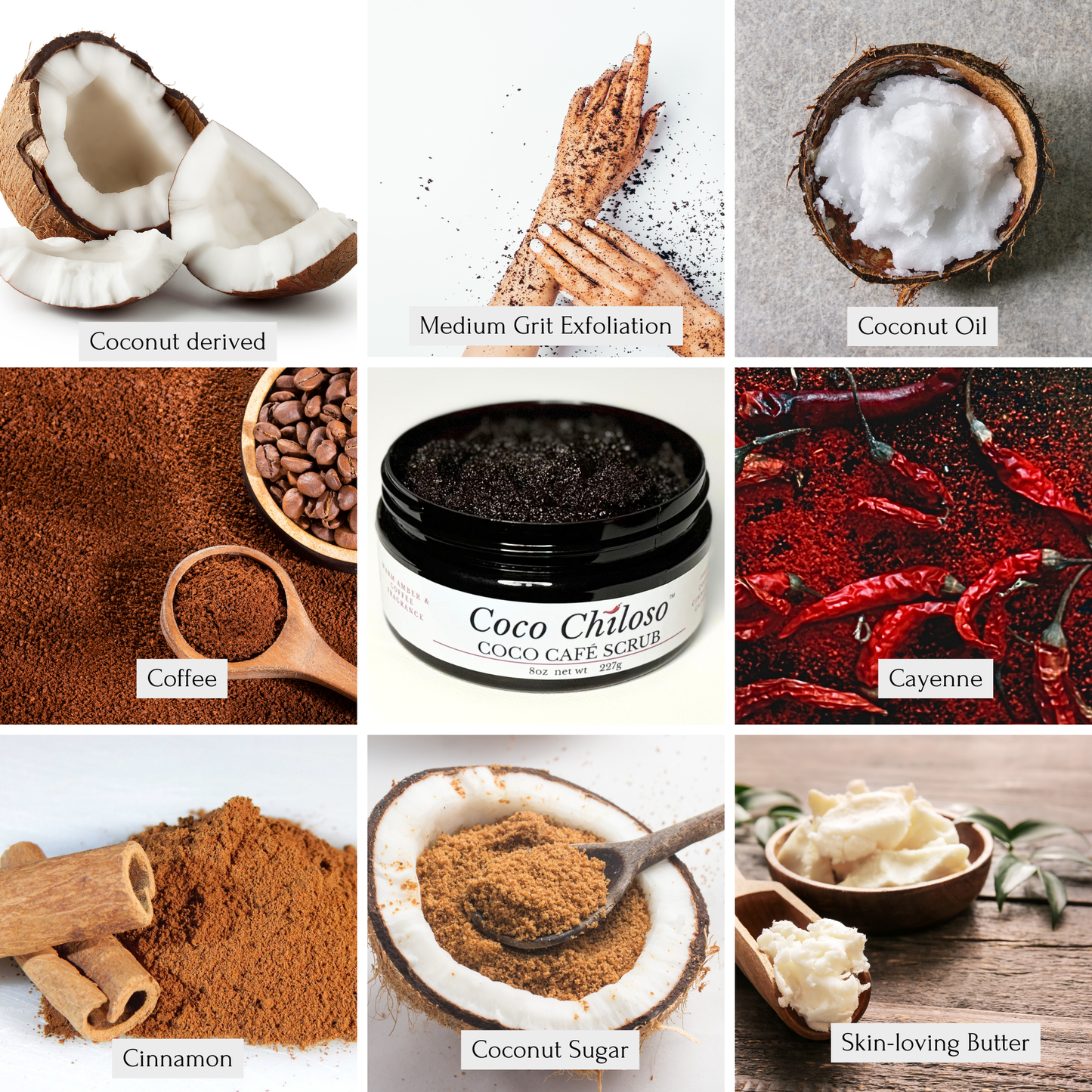 Coco Chiloso Coco Cafe Body Scrub Ingredients