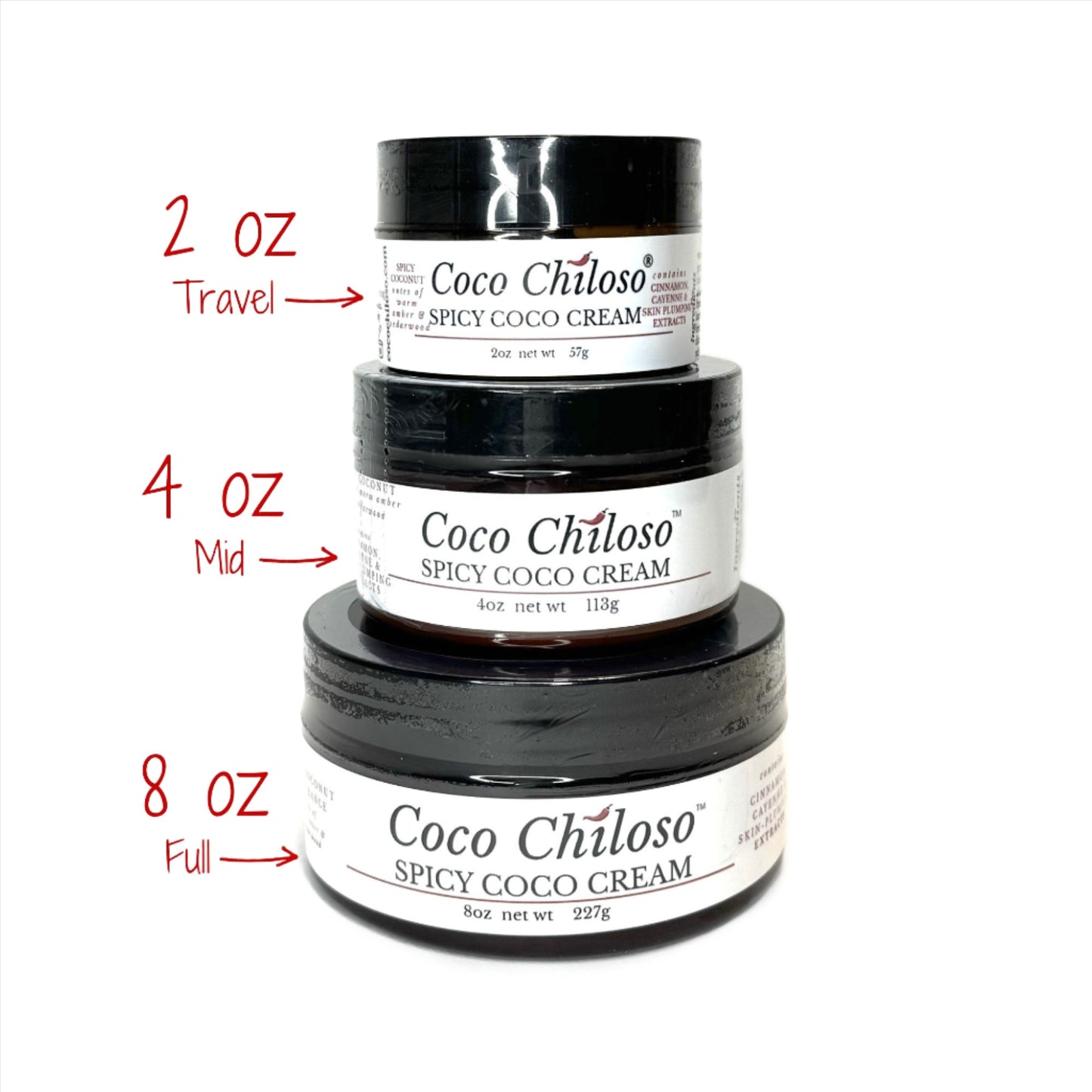 Spicy Coco Stacked Jars 3 sizes