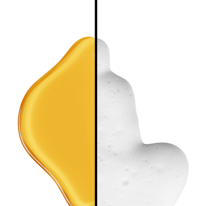 A Split Image with Oil and Foam