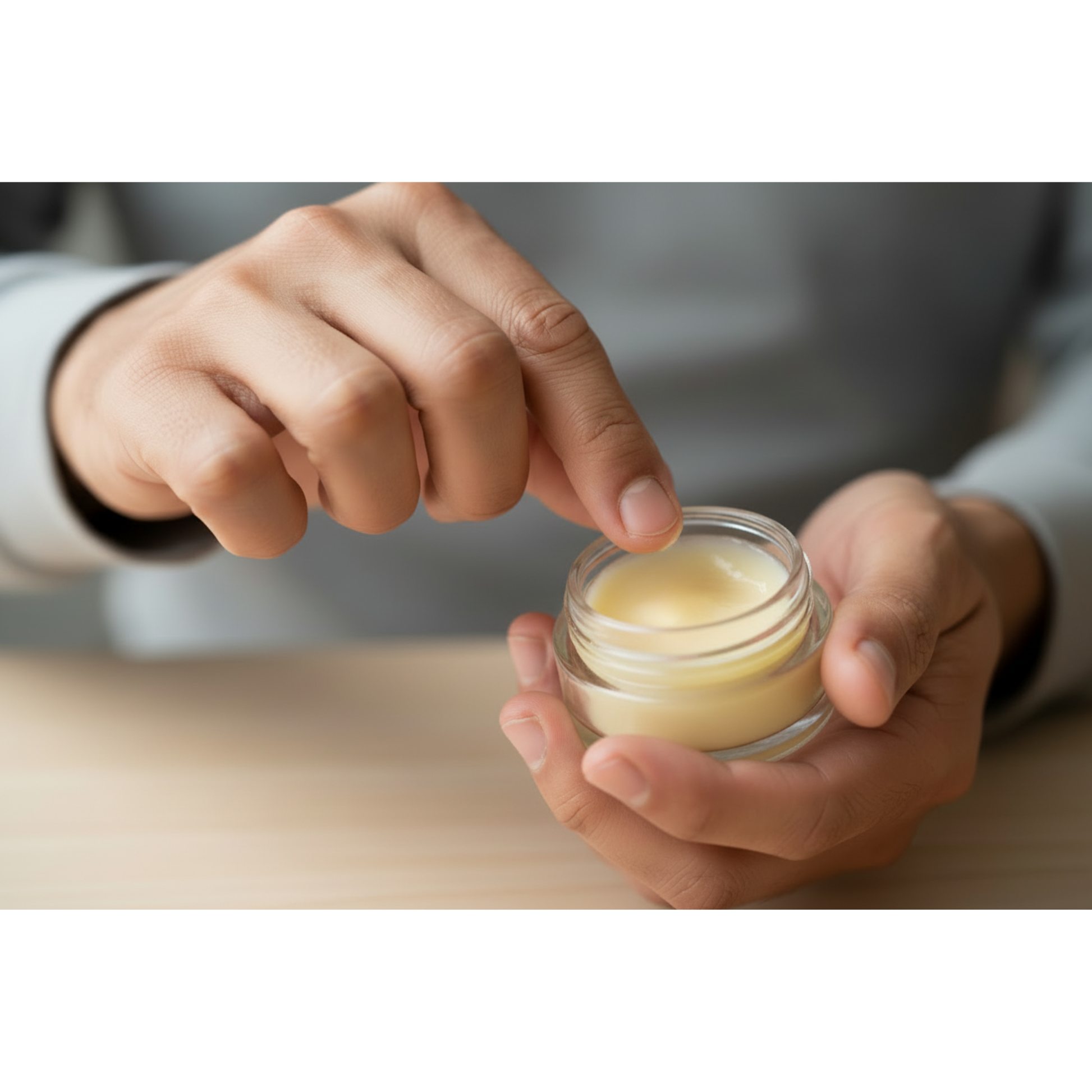 Person Using Coco Balm