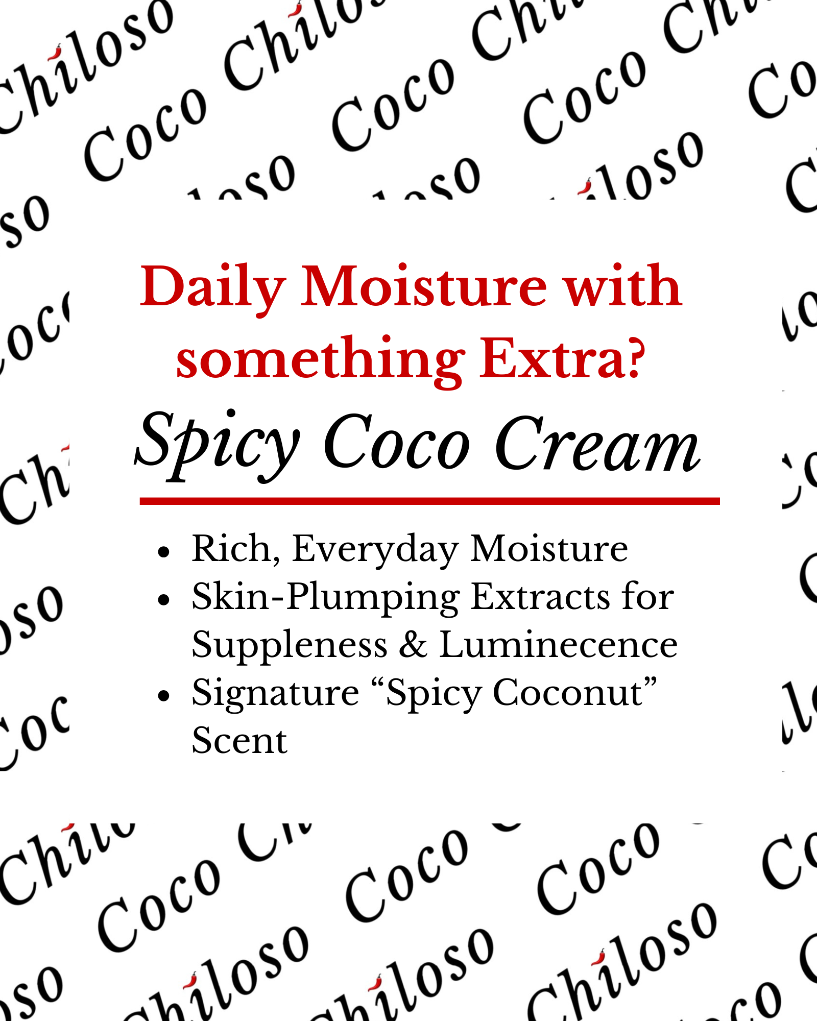 Spicy Coco Cream Infographic